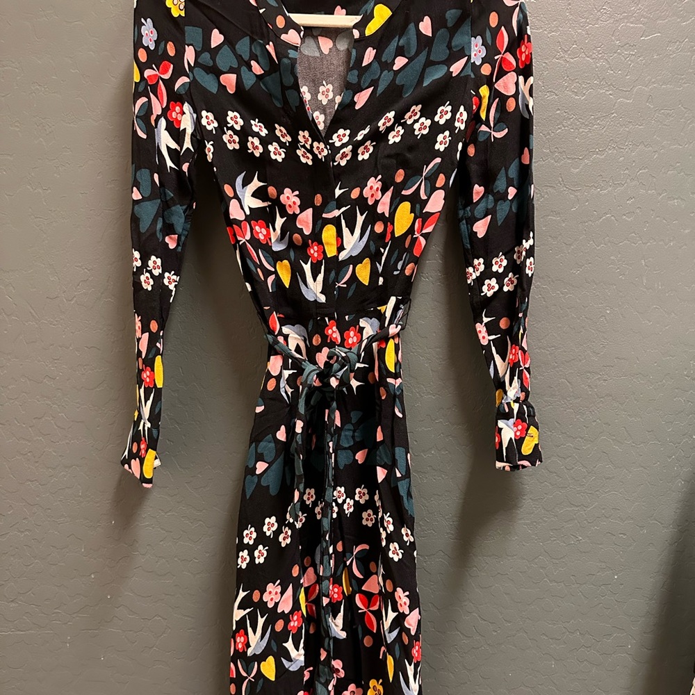 Boden button down midi dress